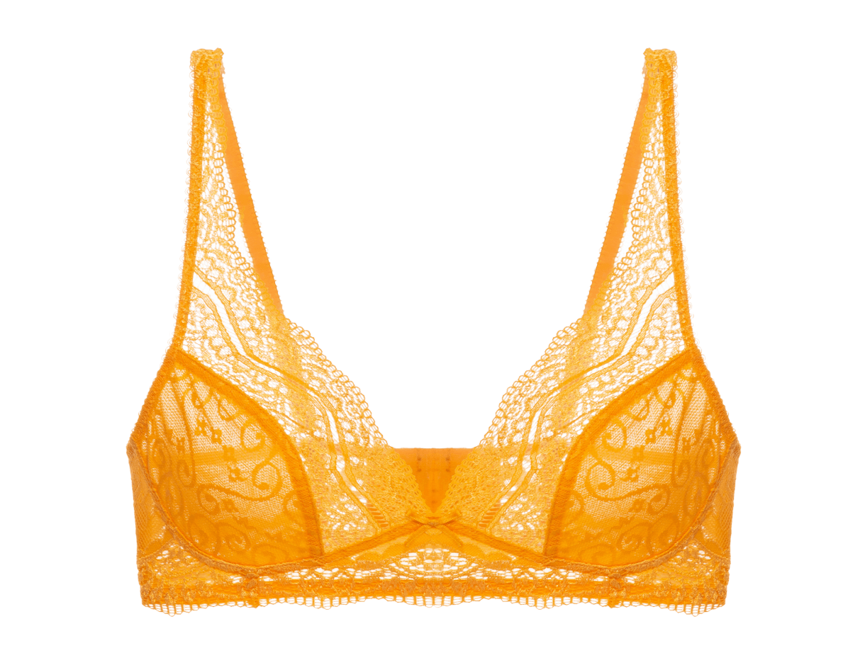 Sutiã Triângulo Renda Love Lace AMARELO SUNFLOWER - Lingeries perfeitas  para você!