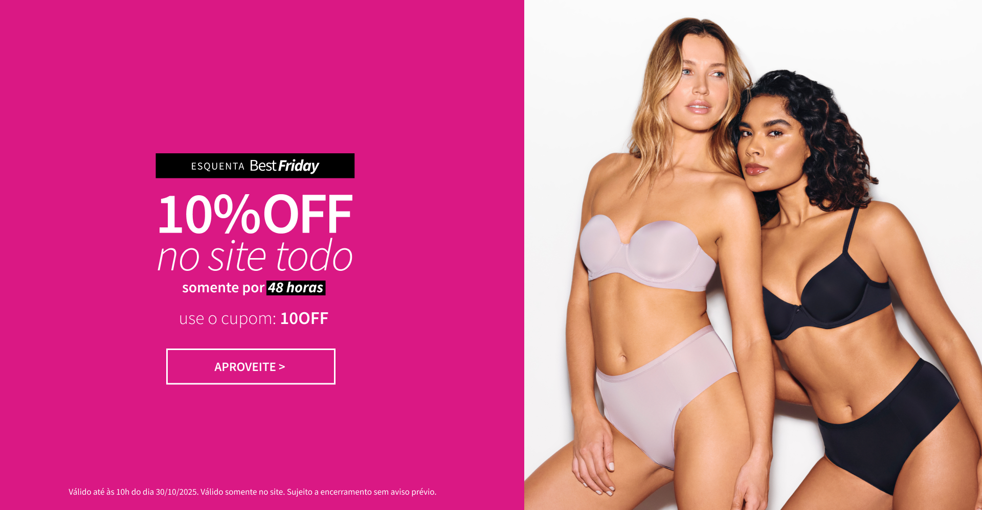  10%OFF no site todo
