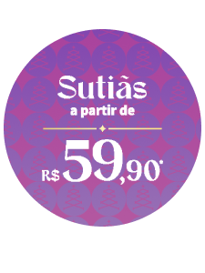 Sutiãs a partir de R$59,90